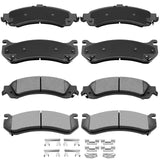 AUTOMUTO 8PCS Front & Rear Disc Brake Pads Set D785 D834 For Cadillac Escalade Escalade ESV Escalade EXT For Chevrolet Avalanche