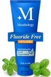Mouthology Toothpaste Fluoride Free, (No nHa), Xylitol Toothpaste for Adults, Enamel Care*, Sensitive Teeth*, SLS Free, Mint 4oz