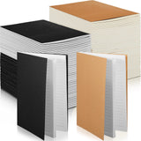 Sepamoon 150 Pack Kraft Notebook Journals 5.82 Inch x 4.13 Inch A6 Softcover Notebooks Bulk for Kids Student Writing Sketch Trav