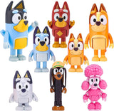 8 PCS Wolfs Figures Toys Playset Wolves Action Figurines Family and Friends Set Cake Toppers 2.5-3 Inch