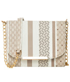 Adisa Women Girls Stripes Cross Body Sling Bag (Sl5100-Bei_Beige),Beige,,B0BD621Q43