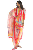 Anni Designer Women'S Cotton Blend Straight Printed Kurta With Pant & Dupatta (Kapila Red_M_Red_Medium),Red,M