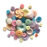 Buttons Galore GB116 Pastel Button Grab Bag with Craft and Sewing Buttons, 6Ounce