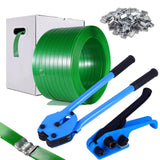 WCM Strapping Banding Strapping Kit, Pallet Strapping Kit, Packaging Banding Tool with 5/8 Width, 1000 Length Polyester Strappi