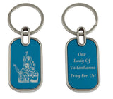 Fine Blessings Set Of 2 Our Lady Of Vailankanni Metal Doubleside Metal Keychain