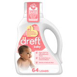 Dreft Liquid Laundry Detergent for Babies, tackles 100% of common baby stains, Unscented Laundry Detergent, 84 fl oz, 64 Loads