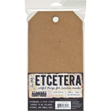 Stampers Anonymous THETC003 Tim Holtz Etcetera Small Tag 5.5X10