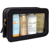 Clear Makeup Bag, Travel Cosmetic Case Toiletry Bag Make up Organizer Skincare Pouch for Women, Car Essentials Bag with Clear Wi