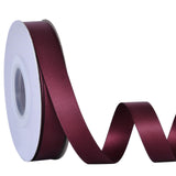 Ribest Burgundy Double Faced Satin Ribbon, 5/8 Inch 25 Yard Continuous Ribbon for Crafts Gift Wrapping Hair Bows Wedding Party D