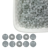 4mm Gray Glass Beads Bulks- 2000pcs 5/32 inch-Sparkling Round Space Smooth & Durable Beads for Bracelets,Necklaces, Earrings, Je