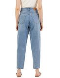 INKD Women's Stretchable Barrel Fit Jeans (Denim Drama, 36)