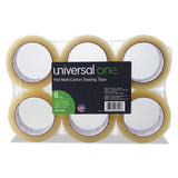 Universal UNV93000 HeavyDuty Box Sealing Tape, 55 yds Length x 2 Width, Clear (Pack of 6)