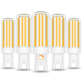 TZHILAN G9 Led Bulb Dimmable 60w 80w Halogen Equivalent, 2700K Soft Warm White 700LM, AC120V No-Flicker, Chandelier Pendant Wall