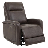 Watson & Whitely Recliner Chair, Zero Wall Reclining Sofa Chair W Power Headrest Type-C Charger, Small Faux Leather RV Recliners