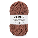 Vamos Super Soft Chenille Yarn 100G Plush Velvet Bulky Yarn Ball For Knitting, Crochet, Babywear, Amigurumi & Diy Crafts | No