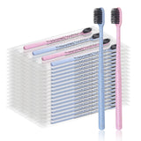 SLequipo 200Pcs Prepasted Disposable Toothbrushes Bulk Individually Wrapped Pre Pasted Soft Bristle Tooth Brush Set Travel Color