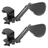VIVO Universal Clampon Adjustable Armrests, Desk Cradle Rotating Elbow Cushions, Above Table Extension Platform Arm Support, Bl