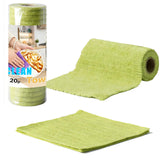 Vahinix 20PCS Cleaning Cloth, Reusable Wet & Dry Use LintFree Cleaning Rags 10inch*10inch(Green)