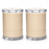 Selric 300Yards Extra Strong Bonded Nylon Thread for Leather Sewing, Beige Heavy Duty Upholstery Thread for Heavy Fabric (2 Spoo