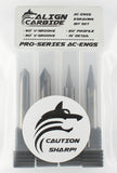 Align Carbide 4Piece Engraving Set, CNC Wood Carving Router Bits, 60 & 90 VGroove, 20 Profile Flat Tip, 15 Detail Carving Li