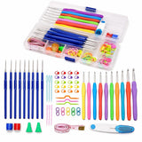 Primevans 53Pcs Crochet Hook & Knitting Needle Set Ergonomic Soft Grip For Arthritic Hands | Beginners To Professionals Kit W