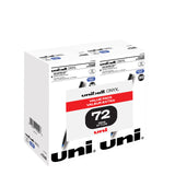 uniball ONYX Rollerball Pen, Fine Point (0.7mm), Blue, 72 Count