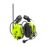 3M PELTOR LiteCom Plus Headset MT73H7P3E4610NA, Hearing Protector Attaches to Hard Hat, 2-Way Radio, Noise-Cancelling Speech Mic
