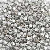 500Pcs Silver Star Shape Spacer Beads for Bracelets,Cute Small Unique Acrylic Aesthetic Star Beads for Jewelry Making with Holes