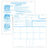 50pcs Fingerprint Cards 2025, Premium Applicant FD-258 Finger Print Cards Legal Paper Supplies Fingerprinting Kit Rev.11-1-20 (8
