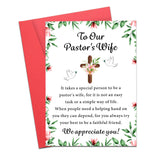 Pastor Wife Appreciation Gifts,Thank You Card, Pastors Wife Gifts for Women, Poem Appreciation Card, Birthday for Woman Her, Un