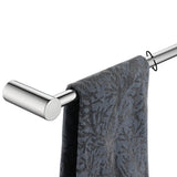 JQK Towel Bar Chrome, 26.5 Inch 304 Stainless Steel Thicken 0.8mm 2 Pieces Towel Rack Bathroom Wall Mount, Useable Length 24 Inc