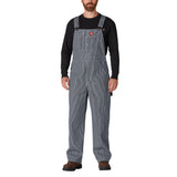 Dickies mens Hickory Striped Bib overalls and coveralls workwear apparel, Hickory Stripe, 38W x 34L US