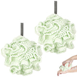 Biiange Loofah, Shower Bath Spong, Soft Shower Loofahs Balls, Globose lace Shower Ball, for Body Wash Scrubber Cleaning Loofah B