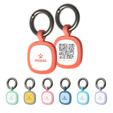 Pawaii Qr Code Pet Id Tag Silent Silicone Dog Id Tag Modifiable Pet Online Profile Free Online Pet Page Emergency Contact Scan Qr Receive Instant Pet Location Alert Email 1Pack (Bright Red) -Like New