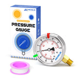 MEANLIN MEASURE -30inHG~30Psi Vacuum Pressure Gauge 1/8 NPT 2.5 FACE DIAL, Stainless Steel Liquid Filled Pressure Gauge WOG Wate