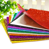 Eclet A4 Glitter Foam Sheet Sparkles 2 Mm Thick 10 Different Color, For Art & Craft (Self Adhesive)