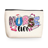 jealance Inspirational Nurse Gifts RN Makeup Bag Cosmetic Bag Nurse Accessories for Work Bag for Women Coworker Nursing Graduati