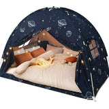 Bed Tent Full, Space Play Canopy for Kids Boys, Kids Bed Canopy Full Size, Galaxy Dome Boys Tents Dream Privacy Space on Bed Sle