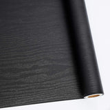 Abyssaly Peel and Stick Wallpaper Black Wood Contact Paper Decorative Self-Adhesive Film for Surfaces Easy to Clean Thickening U