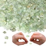 XIANNVXI Prehnite Beads, Natural Chip Stone Beads 400Pcs Crystal Bead 5-8mm Irregular Healing Crystal Loose Rocks for DIY Jewelr