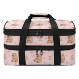 Eraedgza Cute Capybara Insulated Casserole Carrier for Hot Cold Dish
