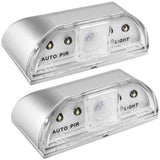 SENHAI 2 Pack Keyhole Light, Infrared IR Wireless Door Lock Lamp, Auto Sensor Motion Detector, 4 LED Bulbs