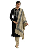 Libas Women'S Wool Blend Yoke Design Kurta Set (48763W_Black