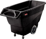 Rubbermaid Commercial Products Tilt Dump Truck, 600 lbs 3/4 Cubic Yard Heavy Load Capacity with Wheels, Trash Recycling Cart, Bl