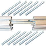 1010 1 x 1 Series Aluminum Profile Straight Line Connector, Extended Length Bracket Fastener with M5 Screw for Slot 6mm Aluminum