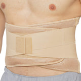 NeoTech Care Adjustable Compression Wide Back Brace Lumbar Support Belt (Beige, Size XXL)