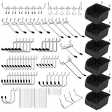 Ultimate 121-Piece Pegboard Hooks Set, Pegboard Accessories with Metal Hooks, Durable Peg Board Organizer Accessories, Pegboard