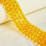 60pcs 6mm Natural Citrine Beads Gemstone Beads Round Loose Beads for Jewelry Making