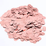 SIPRKAICT Rose Gold Metallic Foil Confetti(0.59 inch) Round Dots Glitter Table Confetti for Party Wedding Decorations,2.11 OZ pe