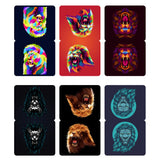 woopme Set of 6 Graphic Lion Heads Magnetic Bookmark for Book Lovers Readers Students Gift Magnetic Page Clips Folding